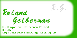 roland gelberman business card